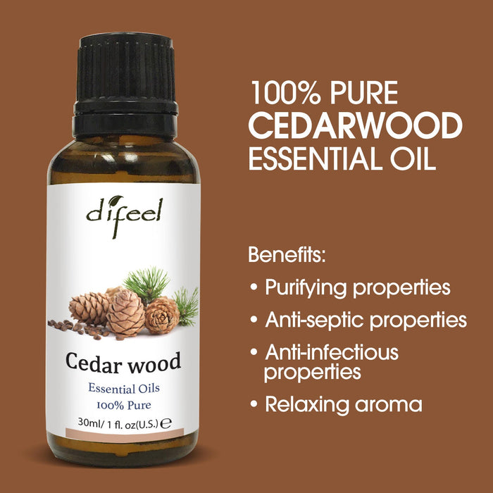 Difeel 100% Pure Essential Oils - Deluxe 6 Piece Essential Oil Kit (6-Piece Set)