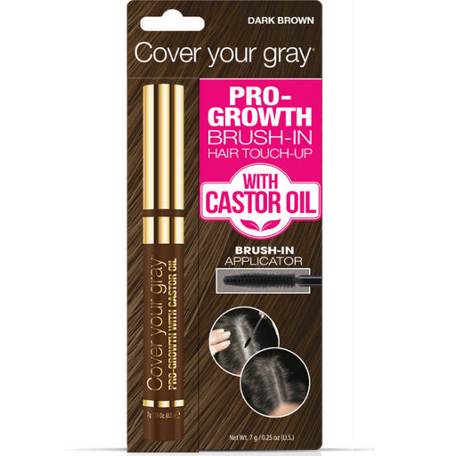 Cover Your Gray Pro-Growth Brush-in Hair Touch-up with Castor Oil
