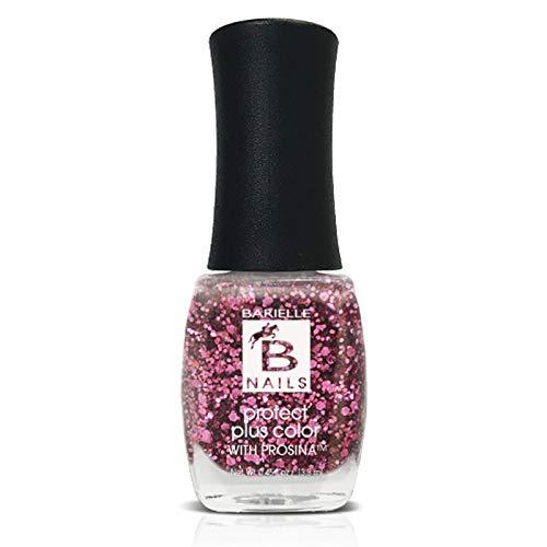 Protect+ Nail Color w/ Prosina - Princess Pink (A Sparkly Pink Glitter) - Barielle - America's Original Nail Treatment Brand