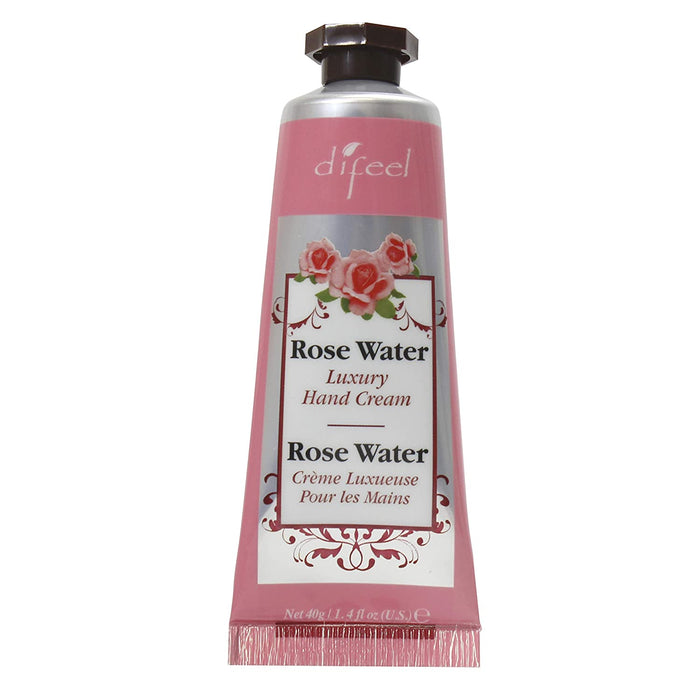 Difeel Luxury Moisturizing Hand Cream - Rosewater 1.4 oz.