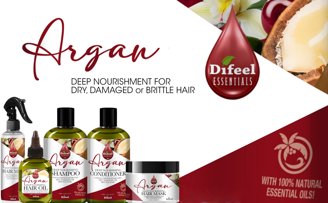 Difeel Essentials Deep Nourishing Argan - Shampoo 12 oz.