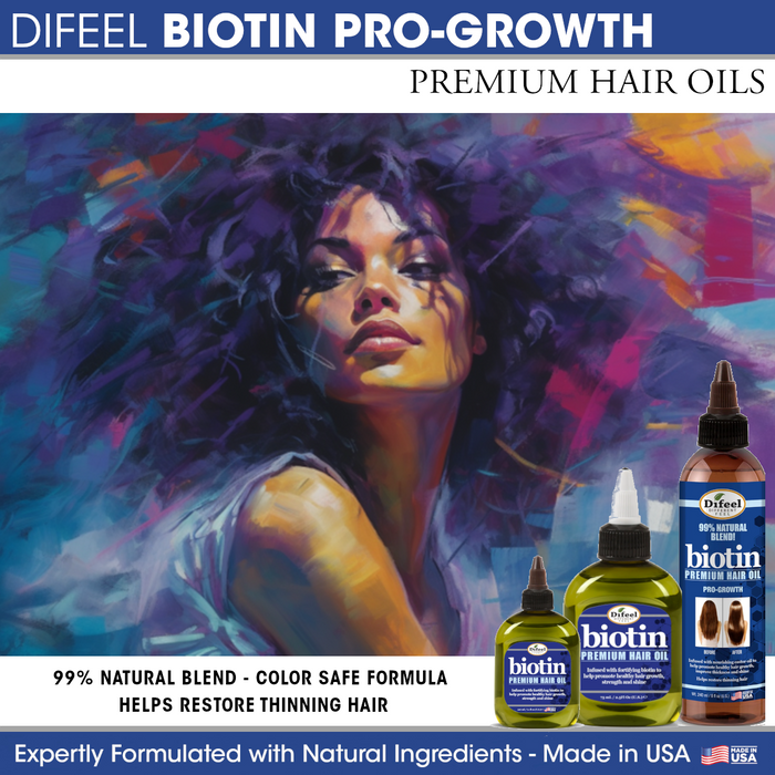 Difeel Biotin Premium Hair Oil 7.1 oz.
