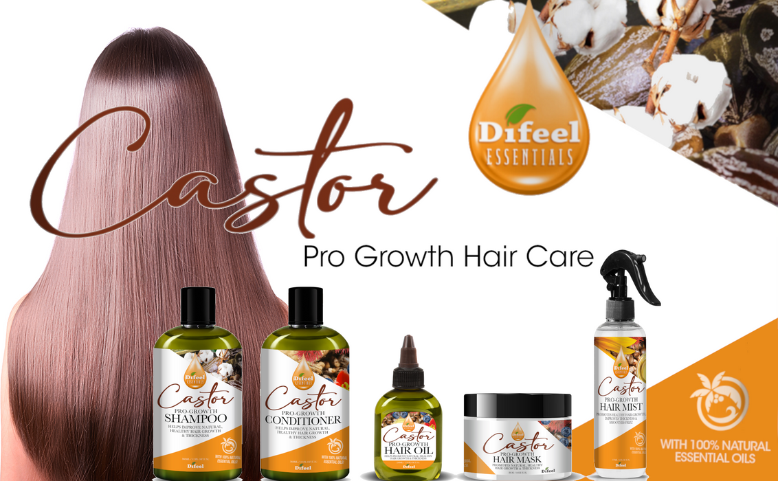 Difeel Essentials Castor Pro-Growth - Shampoo 12 oz.