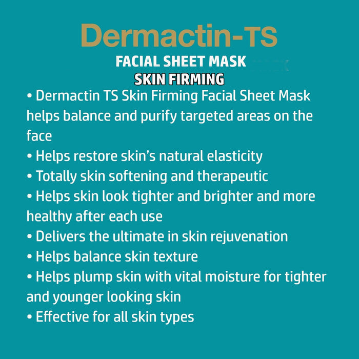 Dermactin Facial Sheet Mask 4-Count - Skin Firming