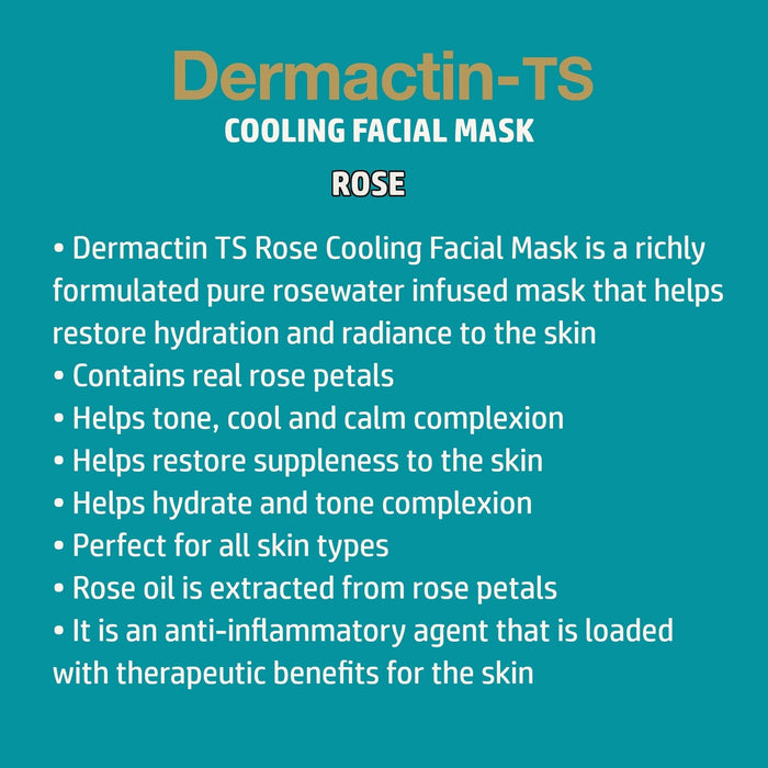 Dermactin Cooling Rose Facial Sheet Mask