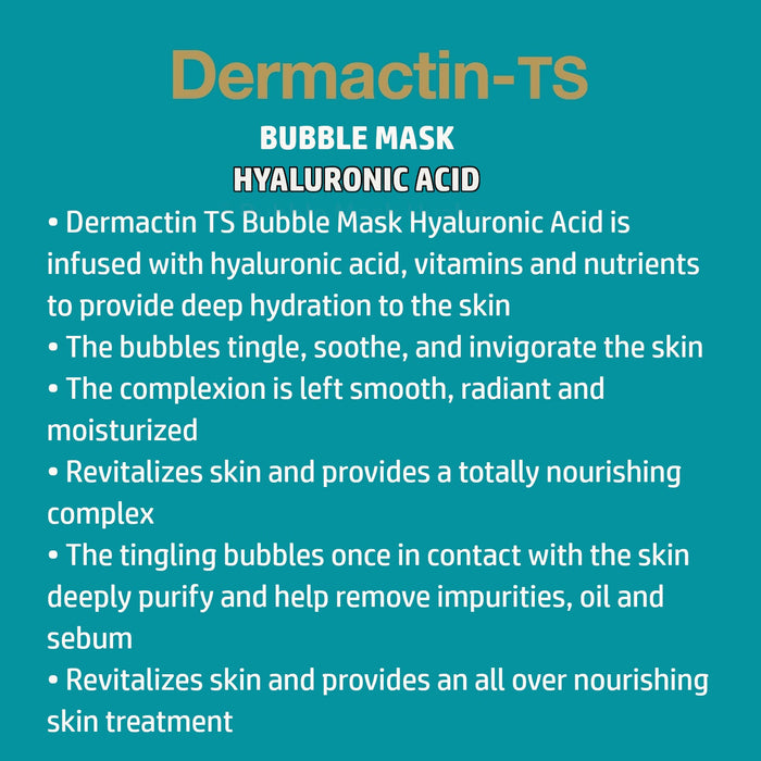 Dermactin Rejuvenating Bubble Hyaluronic Acid Sheet Mask