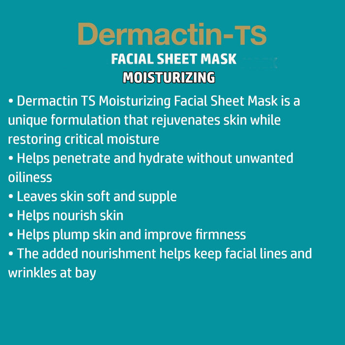 Dermactin Facial Moisturizing Sheet Mask 4-Count