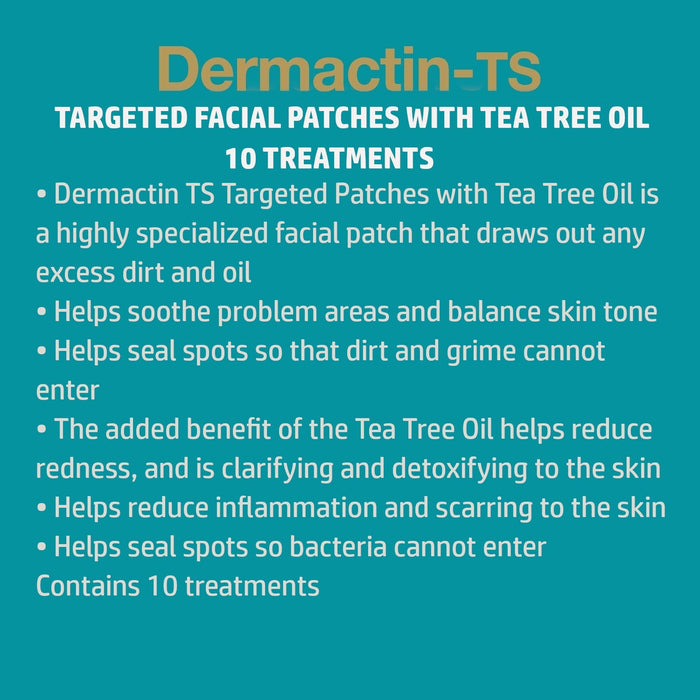 Dermactin Clarifying/Absorbing/Detoxifying Targeted Facial Patches with Tea Tree Oil