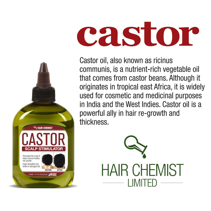 Hair Chemist Castor Pro-Growth Hair Oil Scalp Stimulator 7.1 oz.