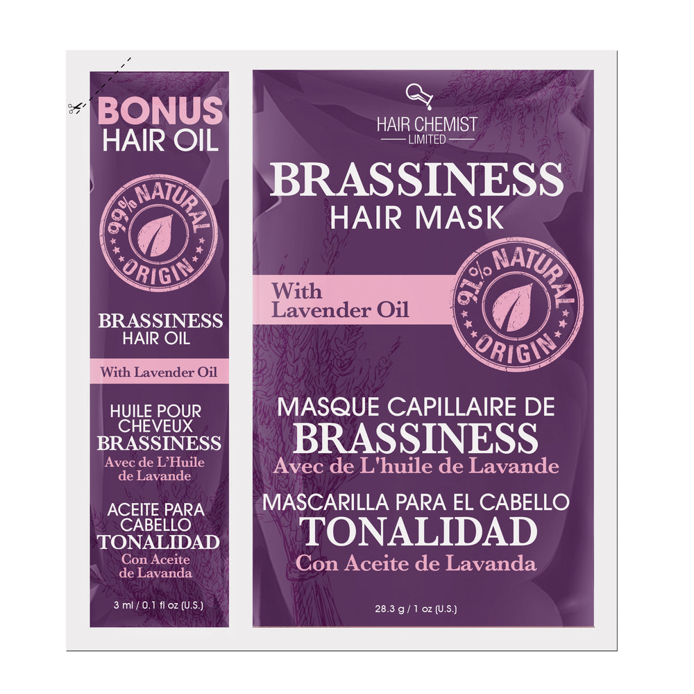 Hair Chemist Brassiness Hair Mask with Lavender Oil Packette 1 oz.