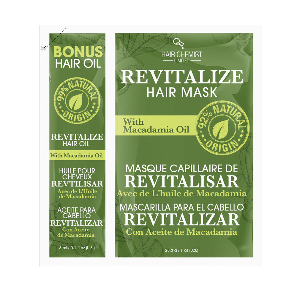 Hair Chemist Revitalize Hair Mask with Macadamia Oil Packette oz. — Group - Discover the Family of Fisk Brands