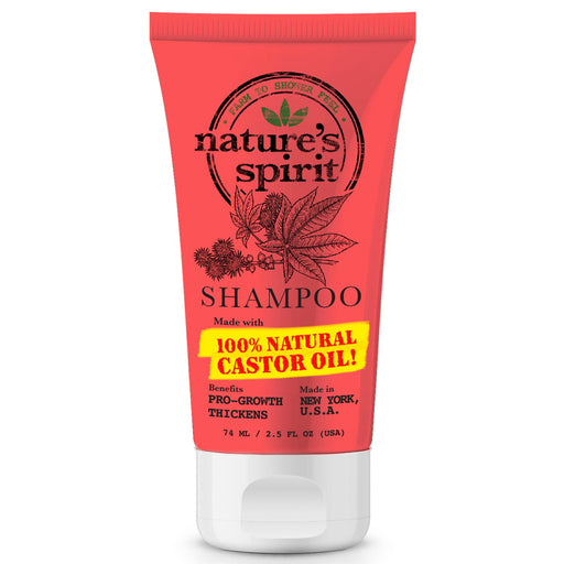 Nature's Spirit Pro-Growth Castor Oil Shampoo Travel Size 2.5 oz