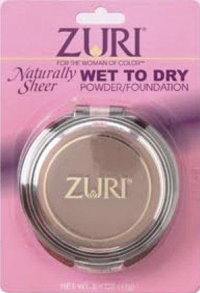 Zuri Naturally Sheer Pressed Powder - Wet To Dry - Caffe Latte