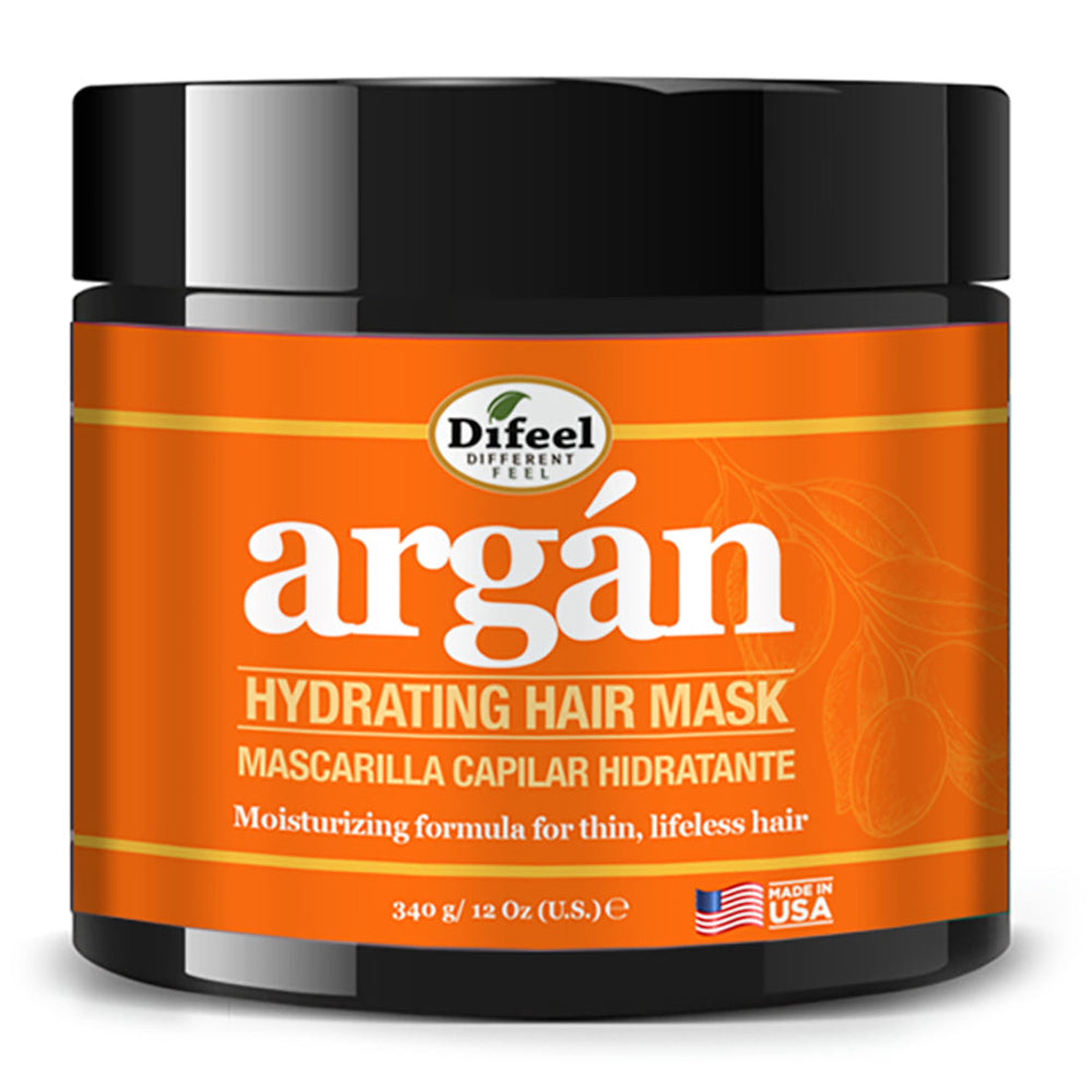 Difeel Argan Hydrating Hair Mask 12 oz.