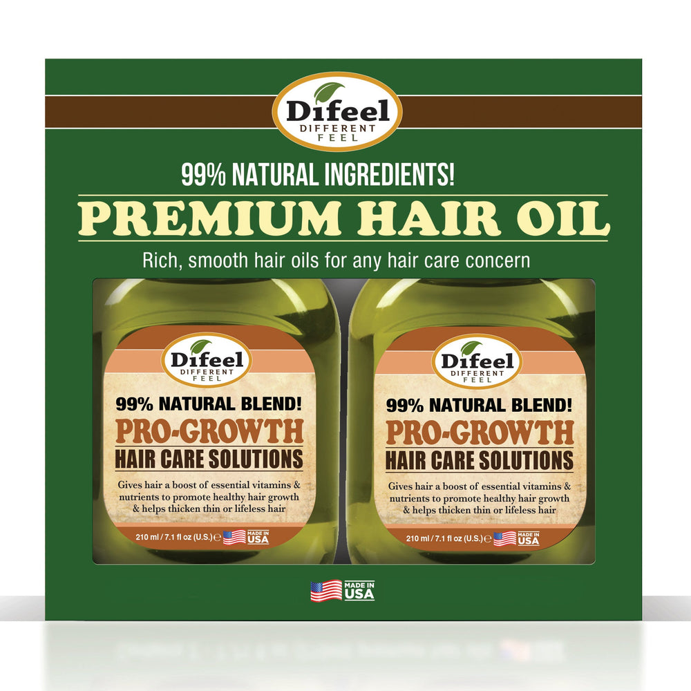 Difeel 99% Natural Moisturizing Hair Care Solutions - Pro-Growth 7.1 oz. - Deluxe 2-PC Gift Set