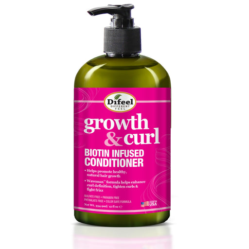 Difeel Growth and Curl Biotin Conditioner 12 oz.