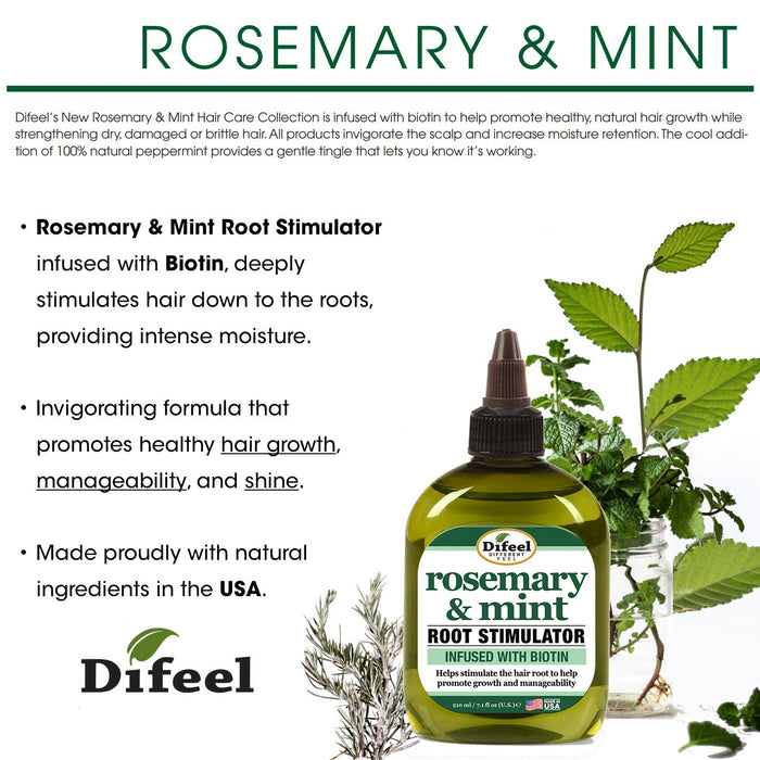 Difeel Rosemary and Mint Root Stimulator with Biotin 2.5 oz.