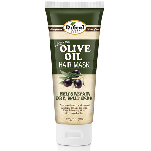 Difeel Extra Virgin Olive Oil Hair Mask 8 oz.