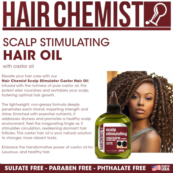 Hair Chemist Scalp Stimulating Castor Hair Oil 7.1 oz.