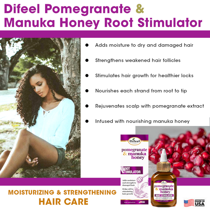 Difeel Pomegranate & Manuka Honey Root Stimulator 2.5 oz.