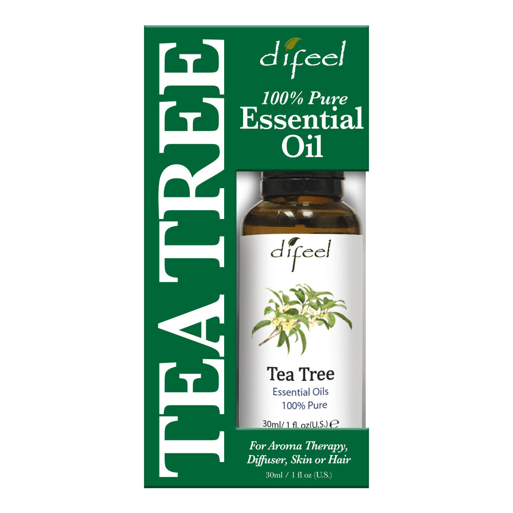 Difeel 100% Pure Essential Oil - Tea Tree Oil, Boxed 1 oz.