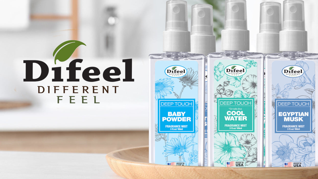 Difeel Deep Touch Body Mist - Baby Powder 3 oz.