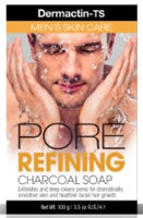 Dermactin Men's Pore Refining Charcoal Soap 3.5 oz.