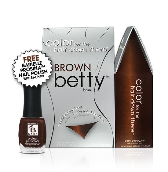 Betty Beauty Brown Betty Color Kit w/Free Prosina Nail Polish